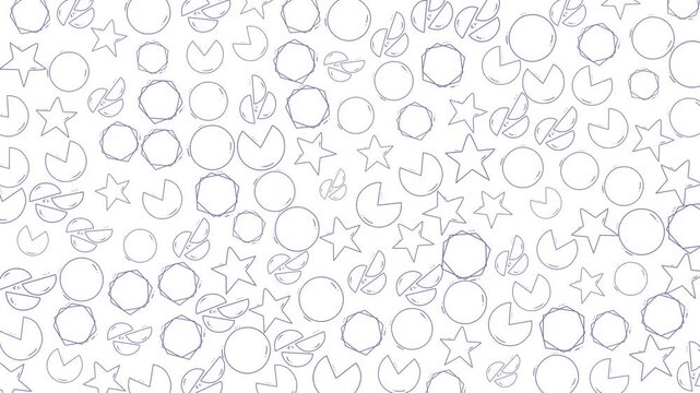 An engaging animated sequence showcasing colorful floating objects against a vibrant abstract background, perfect for creative projects and multimedia presentations.