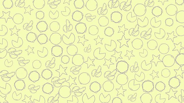 A dynamic collection of animated colorful spheres and stars with abstract patterns designed for engaging digital visuals and creative projects.