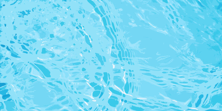 Abstract water surface with light reflections and swirling patterns