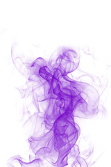 Fototapeta premium Mystical purple smoke cloud explosion effect png isolated on transparent background, vibrant violet vapor swirl abstract fog overlay for design, cinematic dust burst graphic element
