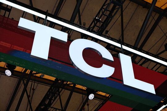 Shanghai,China-March 14th 2026: TCL company brand logo  