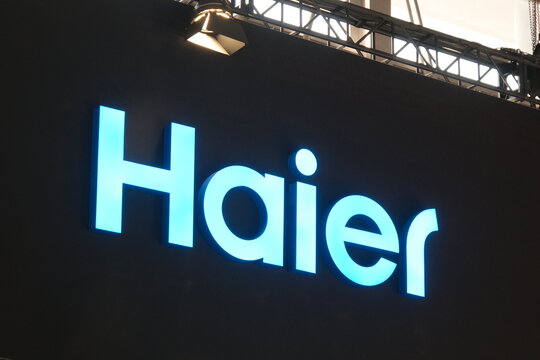 Shanghai,China-March 14th 2026: Haier brand logo