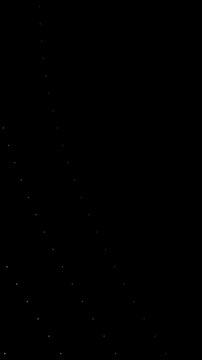 Abstract Yellow Dot Grid Curtain Effect on Dark Background, Animated Shutter Wipe Particles Motion Graphics Seamless Loop, 4K 9:16 Vertical Video