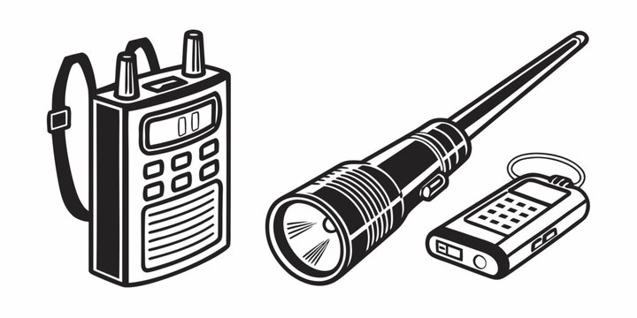 A collection of essential items for outdoor adventures and emergency situations.