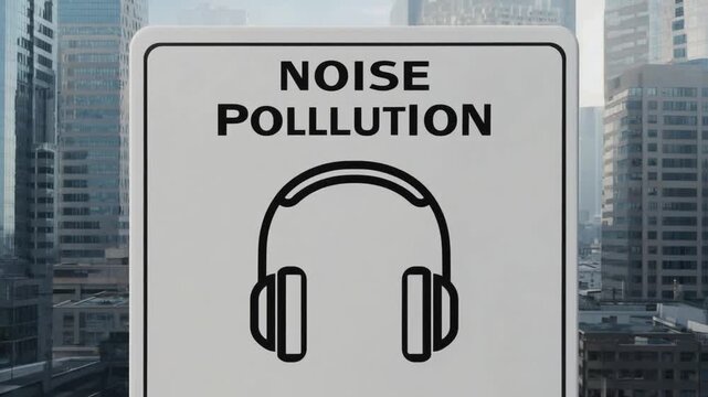 Sign of "noise pollution" in the city.