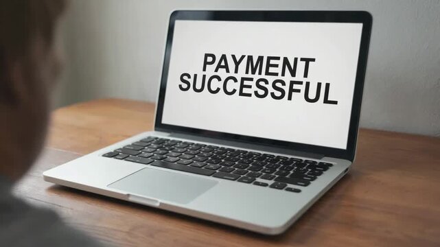 Payment successful notification.