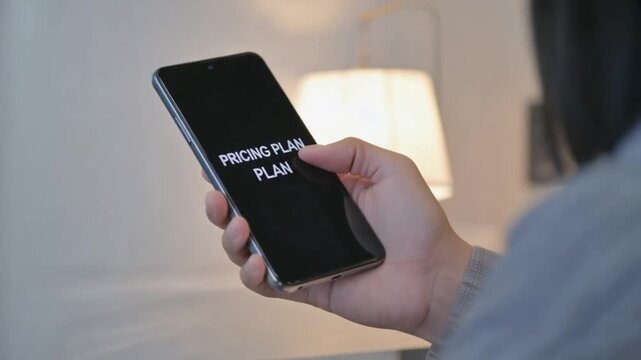 Pricing plan for a website.