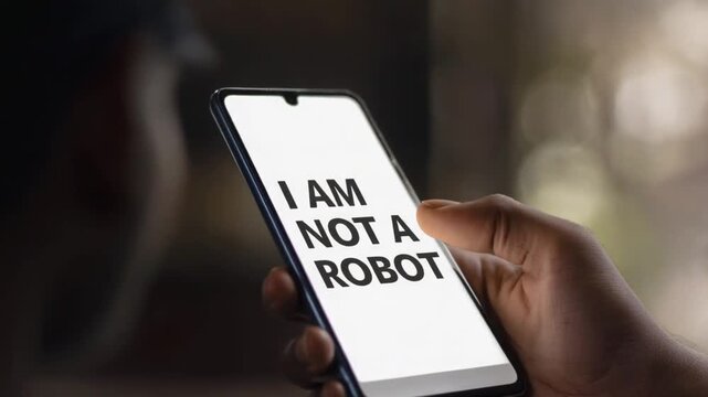 I am not a robot form. Captcha.