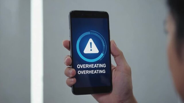 Mobile phone overheating.