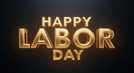 Fototapeta premium Happy labor day celebration honoring workers and labor unions