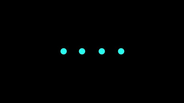 Website loader animation. Colorful loading progress icon animation for web design on black background. 4k video