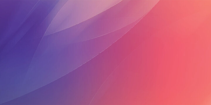 Abstract background with overlapping fluid wave ribbons in purple, magenta, and peach gradient.