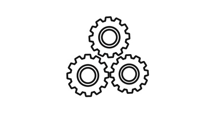 Fototapeta premium Interlocking Gears - A Symbol of Collaboration and Mechanical Processes.