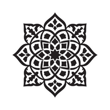 Elegant and simple islamic geometric shapes
