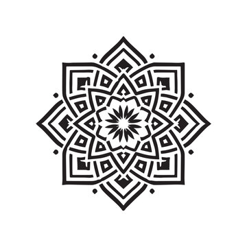Elegant and simple islamic geometric shapes