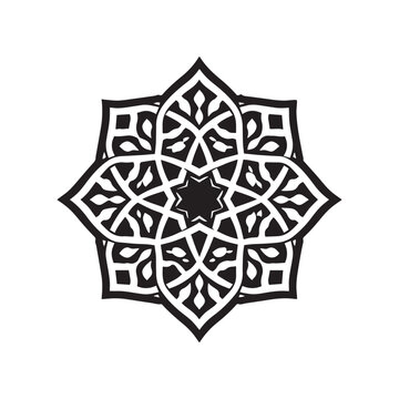 Elegant and simple islamic geometric shapes