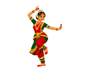 Indian characters 2D flat vector Cartoon