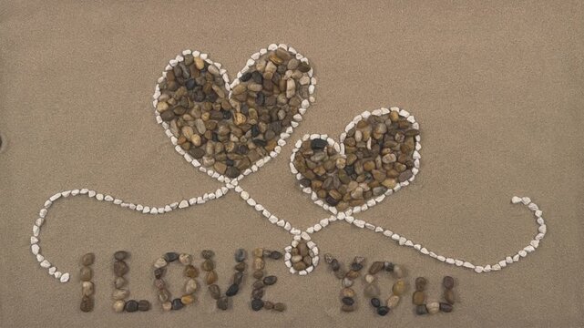 I Love You Stone Message 
