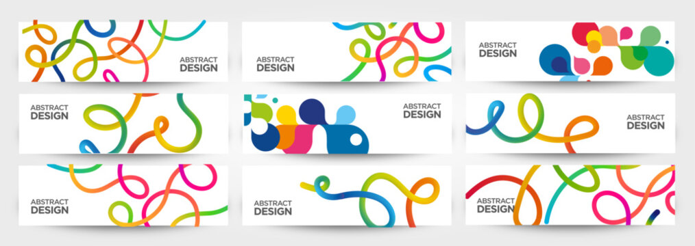 Banner Abstract Line Shape