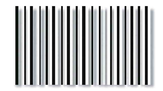 Barcode scanner code on white background for product identification and inventory management