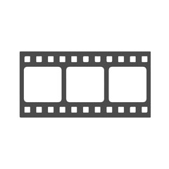 Fototapeta premium Film Strip Frame Icon Movie Production Video Editing and Cinema Symbol