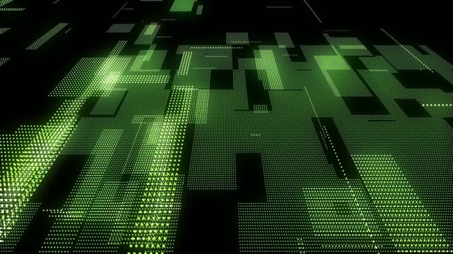 Cybersecurity network protection for IT security presentations, firewall software demos, and data protection videos. Defense green technology background