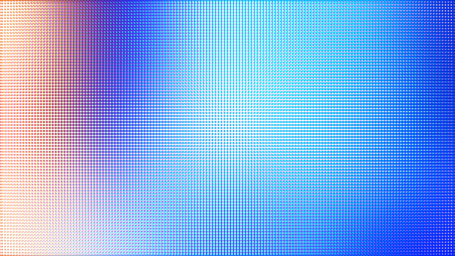 Blue and Orange Halftone Dot Gradient Abstract Background