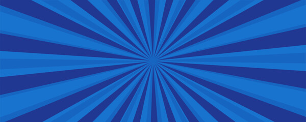 Vintage pop art blue background. Banner vector illustration © ADAM
