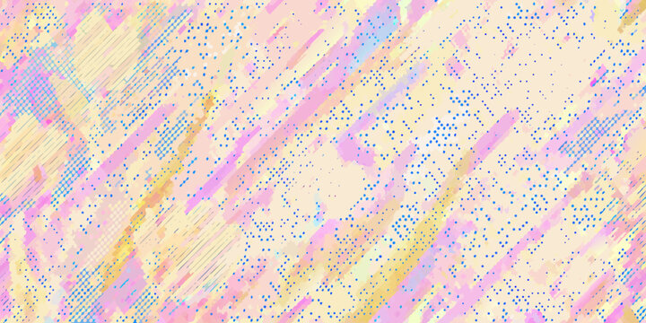 Abstract pastel background with diagonal brush strokes and dotted texture
