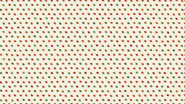 Abstract geometric pattern background with colorful diamond shapes in autumn colors red green orange brown repeating isometric design for modern creative wallpaper textile print wrapping paper digital