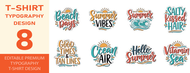 Beach days summer vibes t shirt typography design quotes © JOBAER GRAPHIC