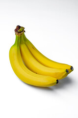 Bananas on a white background