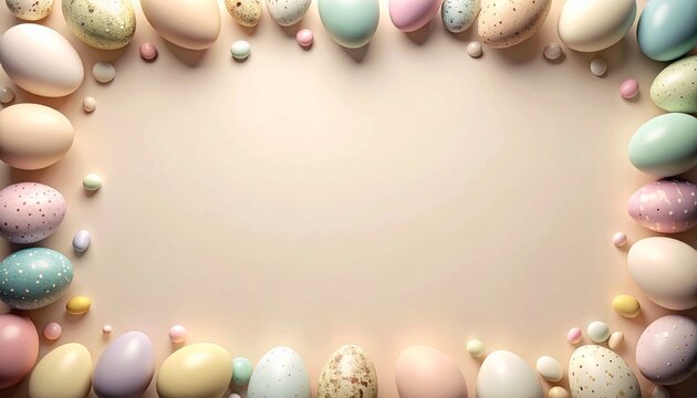 Minimalist Easter egg frame