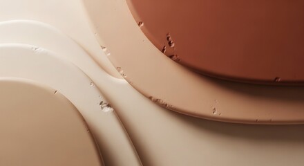 Fototapeta premium Abstract Swirls of Earth Tones and Creamy Textures.