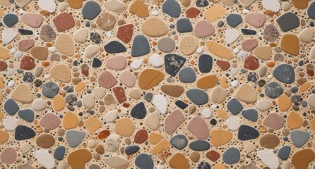 classic terrazzo flooring pattern texture background.