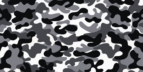 Camuflagem na cor preto e branca © Cristian