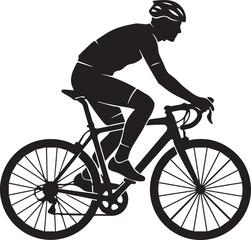 Obraz premium man riding bicycle