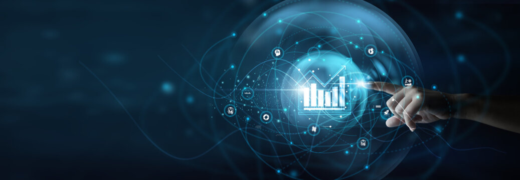 Financial analyst holding charts. Business and finance planning data analysis supports forecasting, budgeting, and strategic decisions using accurate financial data.