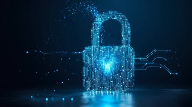 Cyber security data protection digital lock encryption firewall network safety cyber defense technology internet privacy cybersecurity digital security cyber lock fingerprint padlock password privacy