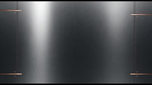 Abstract metallic background with copper accents and lighting.