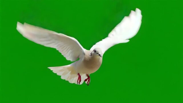 white dove in flight