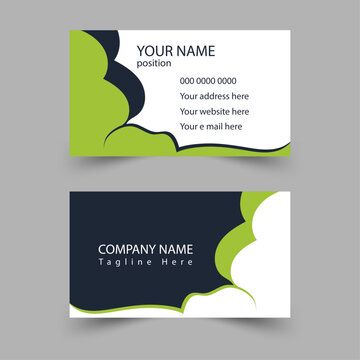 Modern business card - creative and clean business card template. Stylish  elegant business card design. Designed for business and corporate concept. 
