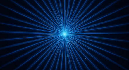 Abstract Blue Light Burst Effect. © Tiara
