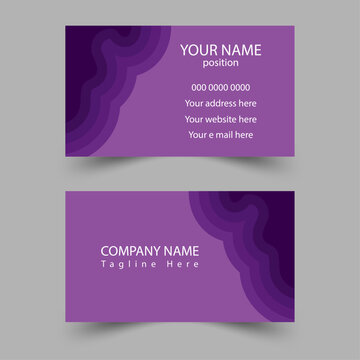 Modern business card - creative and clean business card template. Stylish  elegant business card design. Designed for business and corporate concept. 

