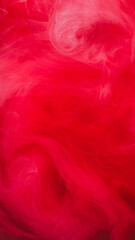 Fototapeta premium Underwater paint. Spill mix cloud. Blur red pink color bright vapor texture mist splash vibrant fluid flow on abstract background.
