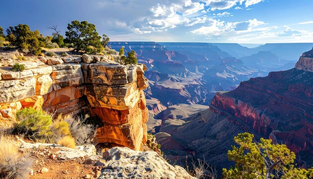 Grand Canyon vista at sunset (2)