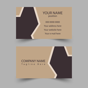 Modern business card - creative and clean business card template. Stylish  elegant business card design. Designed for business and corporate concept. 
