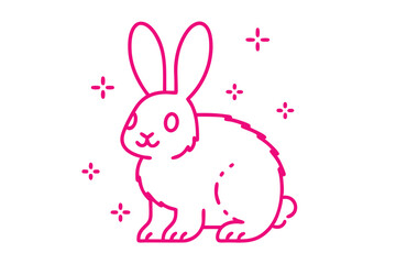 Obraz premium Fluffy white dandelion cartoon illustration, simple line art, gentle and airy