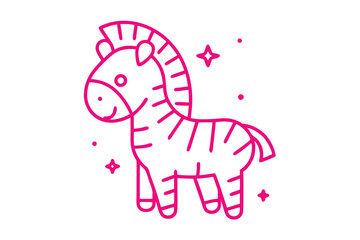 Fototapeta premium Adorable fluffy cloud character with closed eyes, simple line art cartoon for peaceful themes