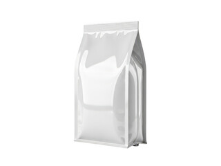 A clear plastic bag with a sealed bottom isolated on transparent background Png